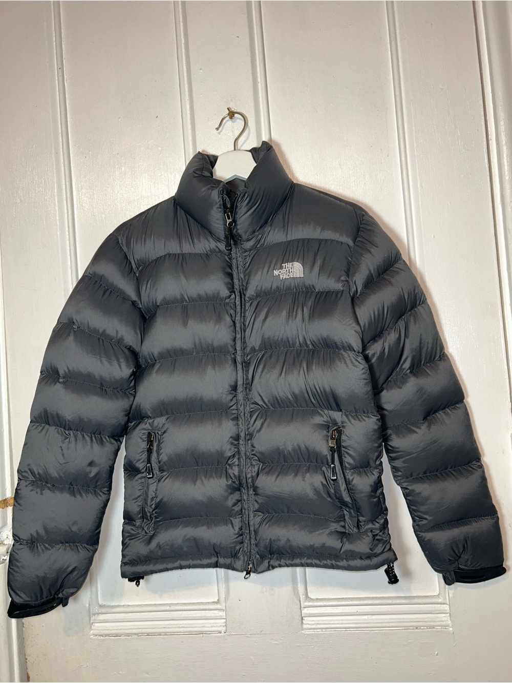 The North Face Summit Series 900 Fill Goose Down Dark Gray Puffer Jacket